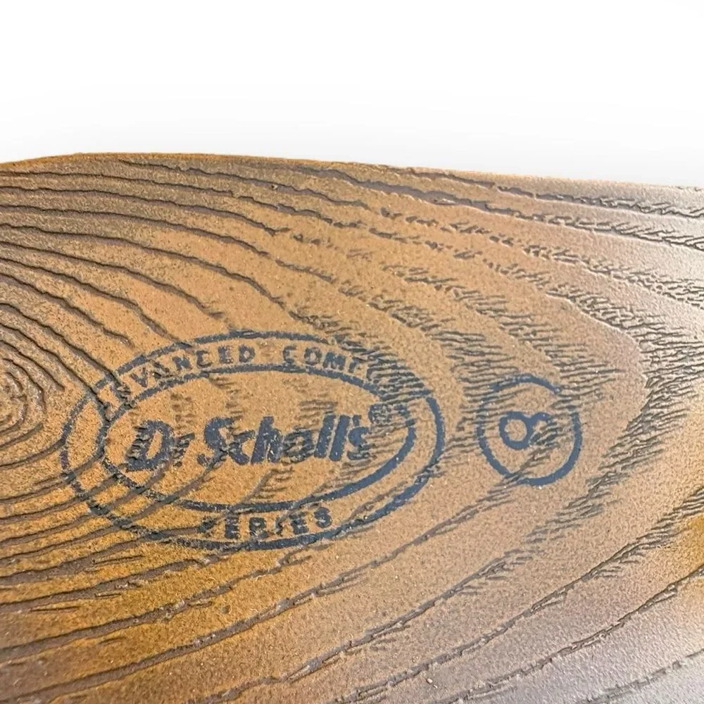 Dr. Scholl's Advanced Comfort Leopart Print Animal Faux Wood Sandals size 8 - Picture 9 of 12